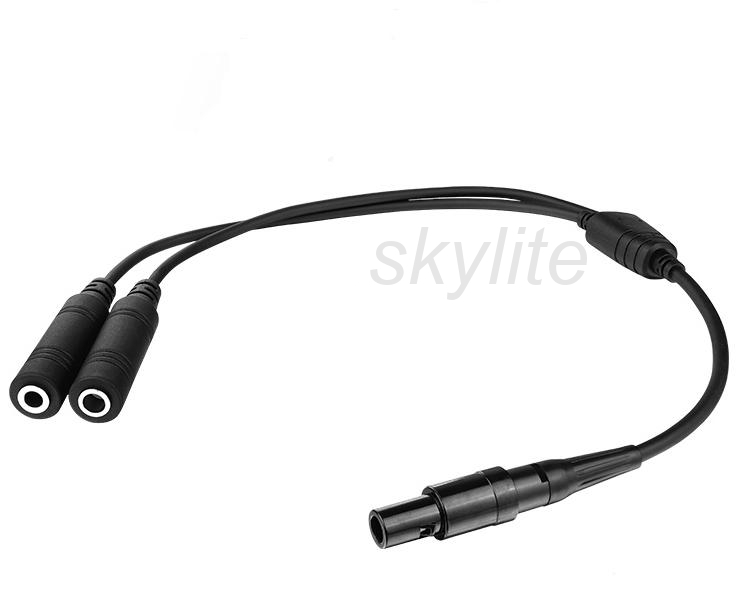 GA Dual Plugs To BOSE A20 6 PIN Lemo Adapter Cable GA Dual Plugs To BOSE A20 6 PIN Lemo Adapter Cable