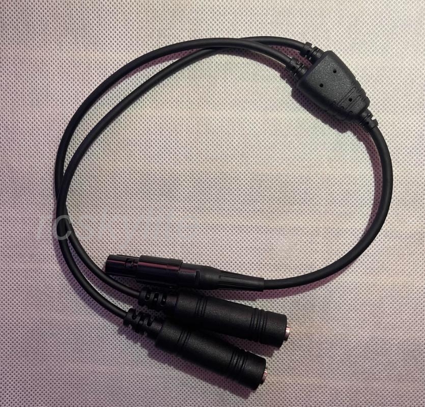 GA Dual Plugs To BOSE A20 6 PIN Lemo Adapter Cable GA Dual Plugs To BOSE A20 6 PIN Lemo Adapter Cable